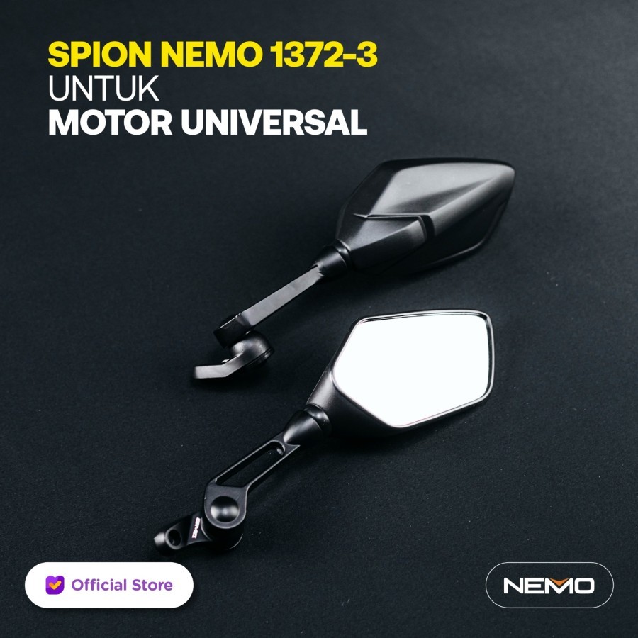 กระจก NEMO 1372 แท้ เลนส์ไม่หลอกตา กระจกมองหลัง Nmax / Click / ADV / Xmax / Aerox