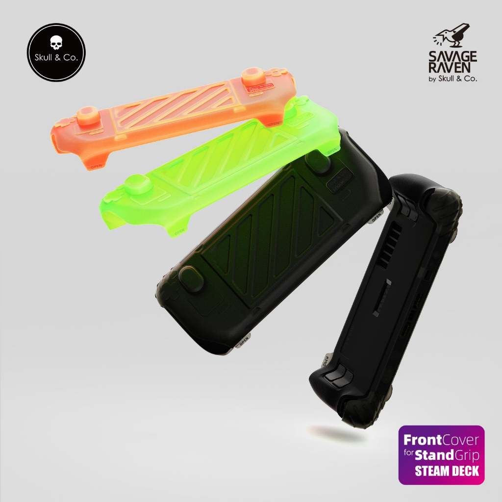 Skull & Co. The HardShell Front Cover for Steam Deck LCD/OLED StandGrip (GripCase)