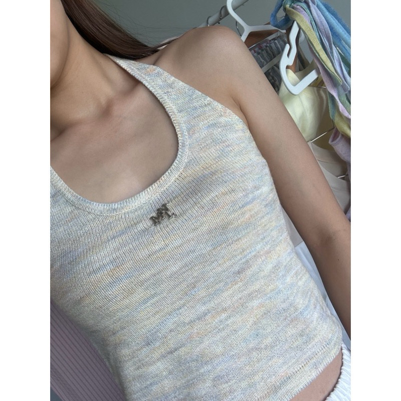 (ส่งต่อ) Florenz Halter top เสื้อคล้องคอไหมพรม