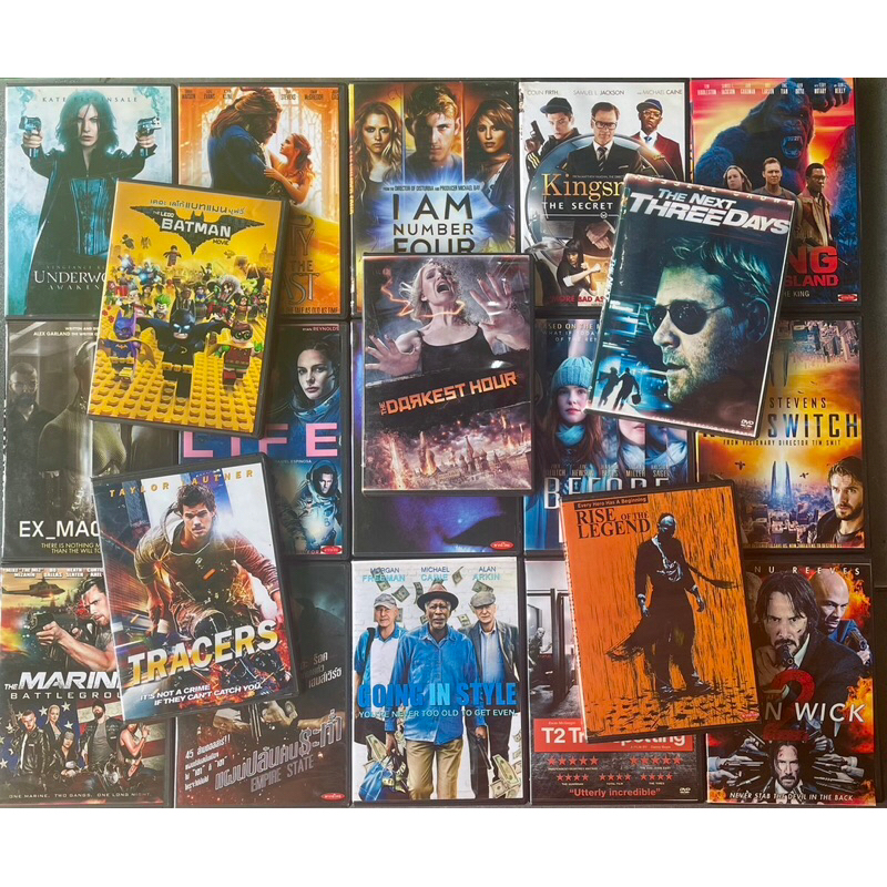 DVD หนังภาพยนตร์มีหลายเรื่อง