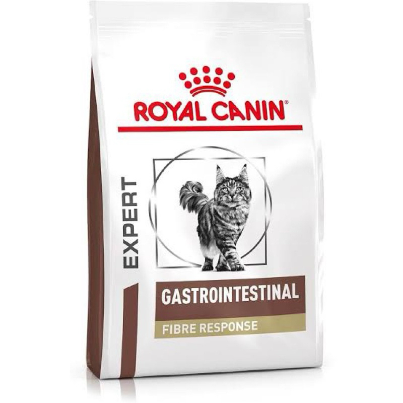 Royal Canin cat Fibre Response 400G. อาหารแมว สูตรไฟเบอร์ (Fiber) ท้องผูกและท้องเสียจากลำไส้ใหญ่