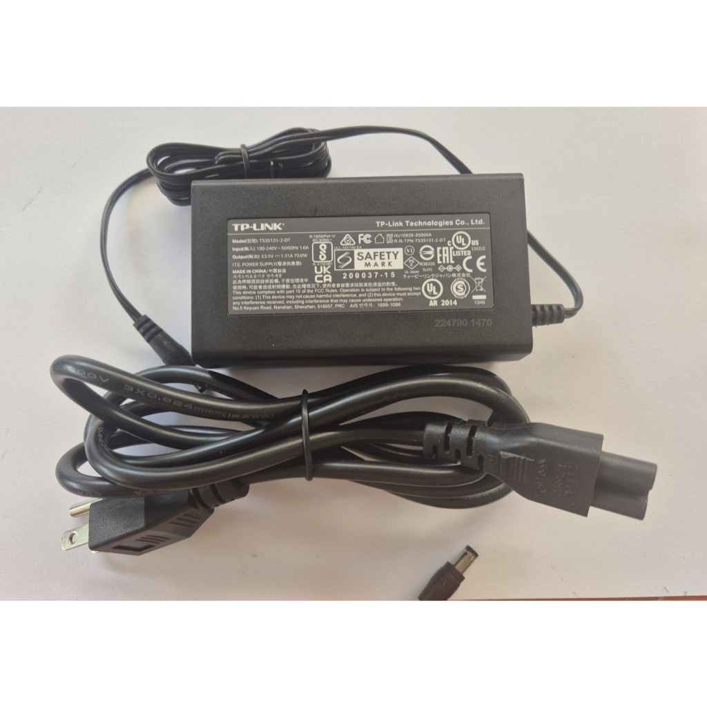 แท้ 100% อแดปเตอร์ Adapter TP-LINK 53.5V / 1.31A  (5.5*2.1mm)พร้อมสายไฟ tp link