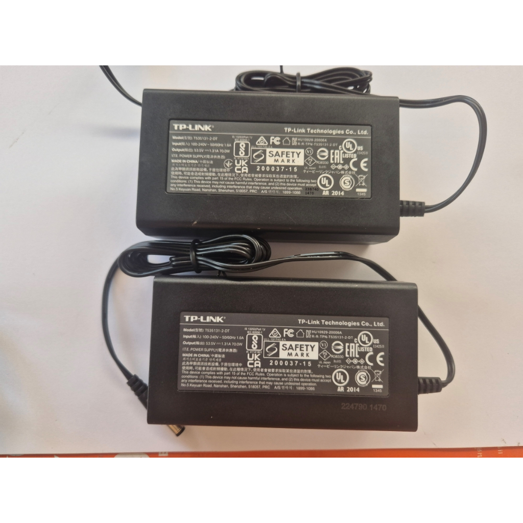 แท้ 100% อแดปเตอร์ Adapter TP-LINK 53.5V / 1.31A  (5.5*2.1mm)พร้อมสายไฟ tp link