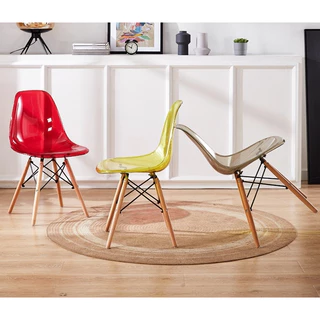 furnituredirect เก้าอี้ สไตล์โมเดิร์น สวยทันสมัย ที่นั่งพลาสติก ขาไม้สีบีช YF-1094 3301 994