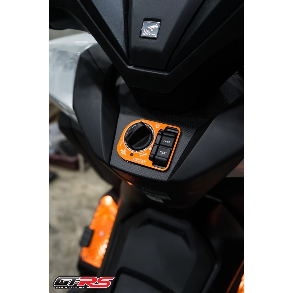 ครอบสวิทช์แต่ง GTRS อลูมิเนี่ยมForza 350 ครอบสวิทช์กุญแจ GTRS อลูมิเนี่ยม 2D Forza350 2019-2025