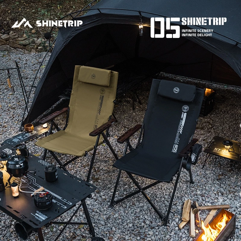 ShineTrip เก้าอี้พับ ปรับระดับ 4 ระดับ Size L รุ่น a507 รับน้ำหนัก140kg พร้อมกระเป๋าสะพาย