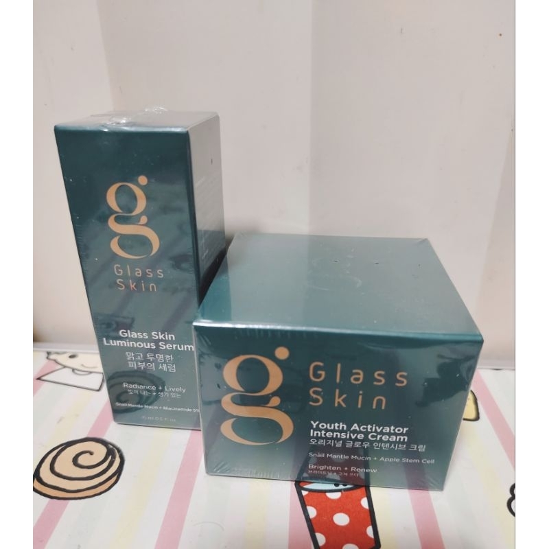 glass Skin Luminous Serum (Reliance + Lively) 15ml. + Glass Skin Youth Activator Intensive Cream (Br