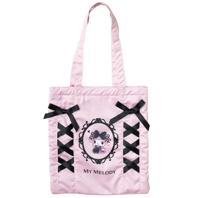 กระเป๋า Tote bag My Melody Moonlit Melokuro Midnight Pink  และ Kuromi : Moonlit Melokuro Midnight Bl