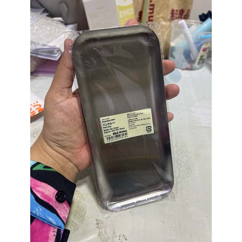 [MUJI] ถาดวางปากกา สแตนเลส – Pen tray