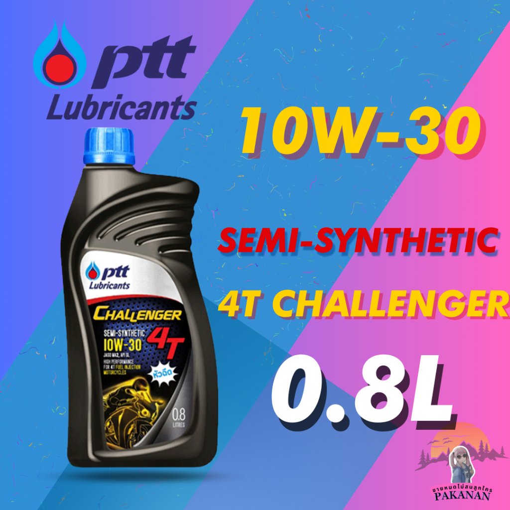 PTT 4T CHALLENGER SEMI-SYNTHETIC 10W-30 0.8L