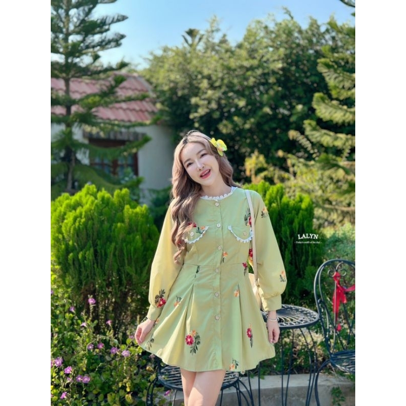 #พร้อมส่ง​ 🏷️ เลม่อน​ เดรส​ (D51)​