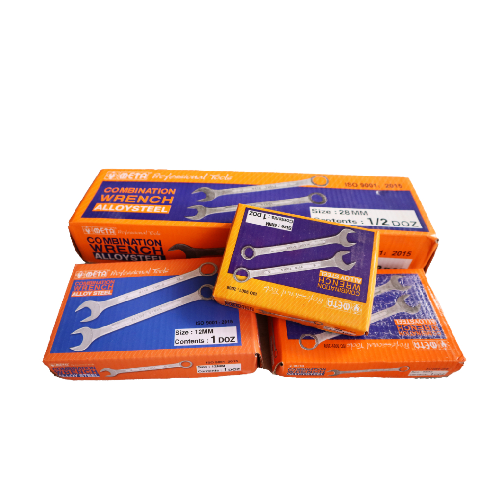 ประแจแหวนข้างปากตาย META  (เบอร์ 20 - 30 mm. ราคาต่อ 1 ชิ้น) ใช้ ขัน คลายน็อต สกรู ลูกบล็อค ประแจปากตาย ประแจแหวน - รูปที่ 2