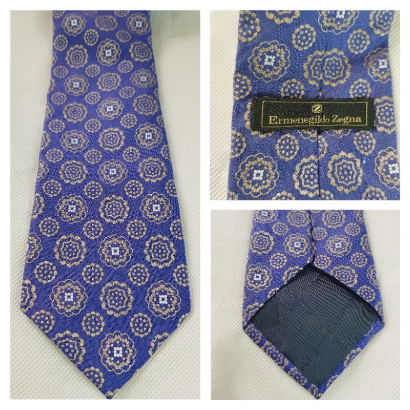 ERMENEGILDO ZEGNA 100% Silk Necktie