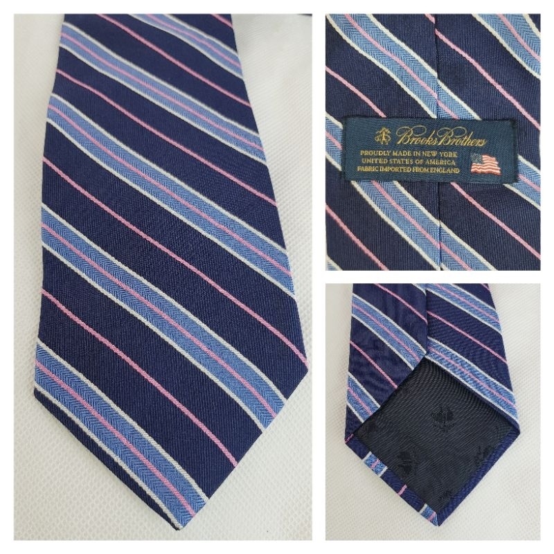 BROOKS BROTHERS 100% Silk Necktie