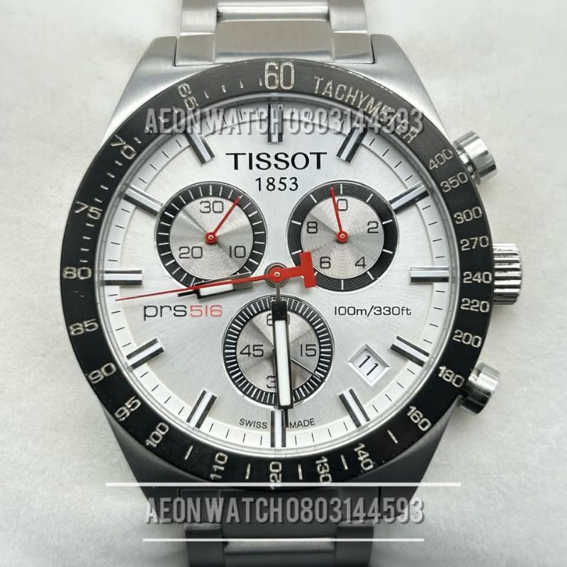 Tissot T-Sport PRS516 Chonograph Quartz Silver Dial 42mm. 
