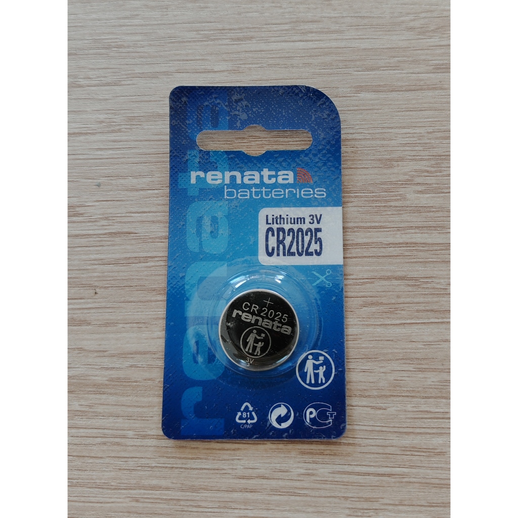 🔘 ถ่านกระดุม CR2025 Renata Lithium battery ของแท้แพค 1 ก้อน 🔘