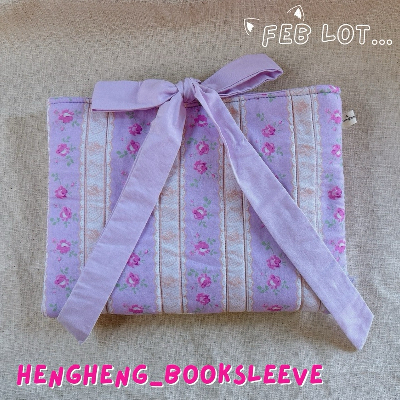 Book cover , Book sleeve กระเป๋าใส่หนังสือ  รุ่น N’Chubby / Feb lot 💜💜