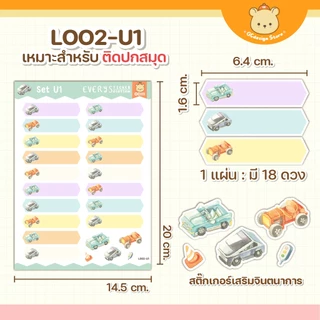 สติ๊กเกอร์ติดของใช้ "กันน้ำ" แบบเขียนชื่อเอง พร้อมส่ง ดึงง่ายพร้อมใช้งาน ติดทนแน่นมาก L002