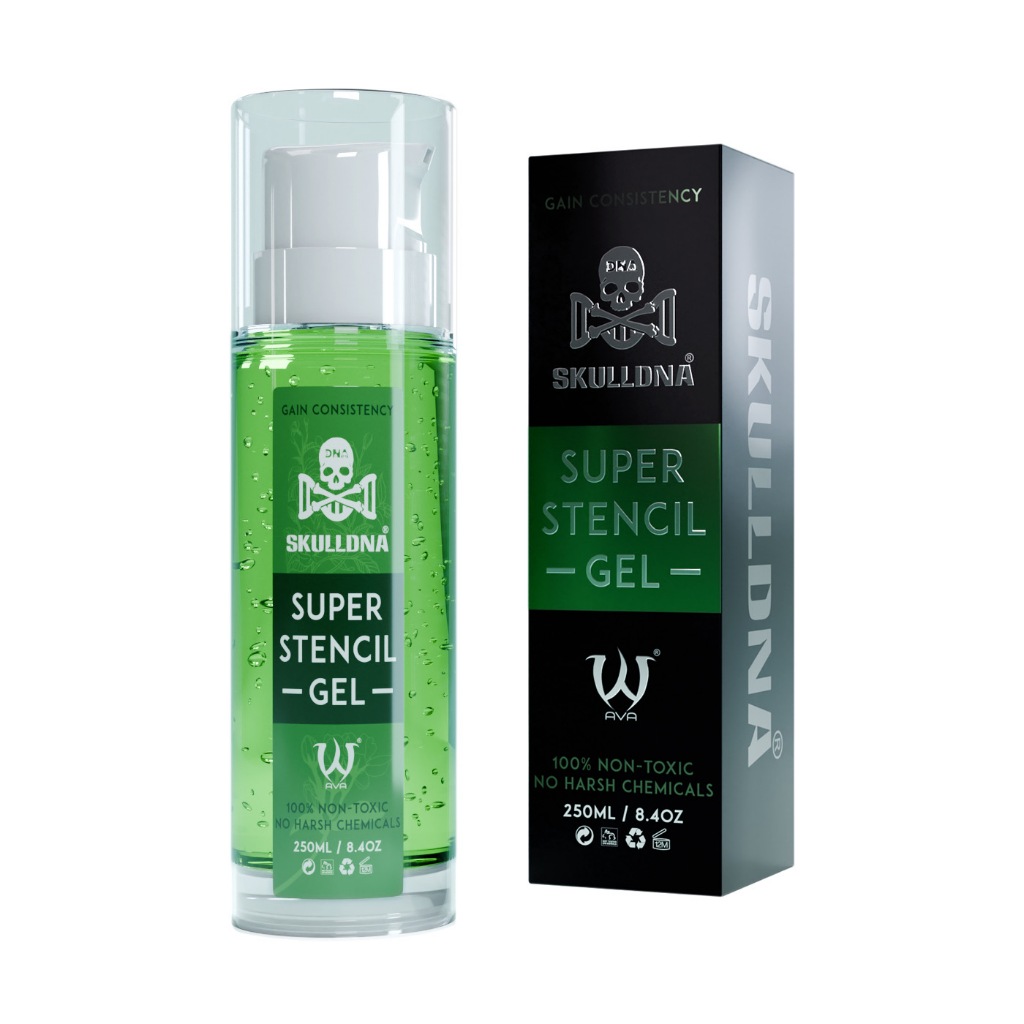 น้ำยาลอกลาย SKULLDNA Tattoo Repair Stencil Gel