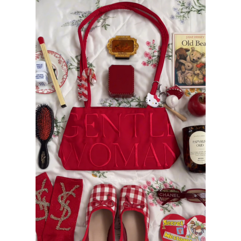 🔖💃Gentlewoman Ballerina Bag 🩰POINTE PINK กระเป๋าผ้า กระเป๋านักบัลเล่ย์ สะพายไหล่