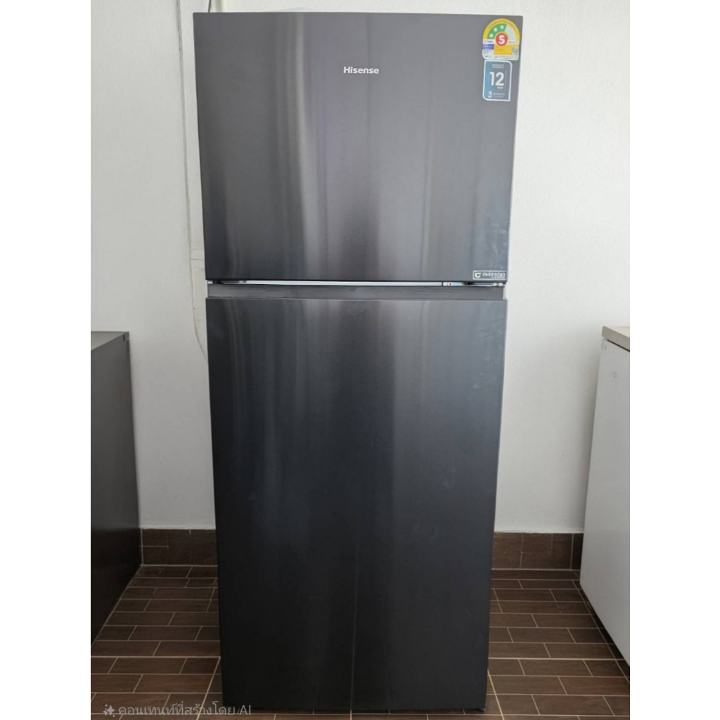 ตู้เย็น 2 ประตู HISENSE RT488NAF1 13.8 คิว สีดำ ระบบอินเวอร์เตอร์ เกรด B