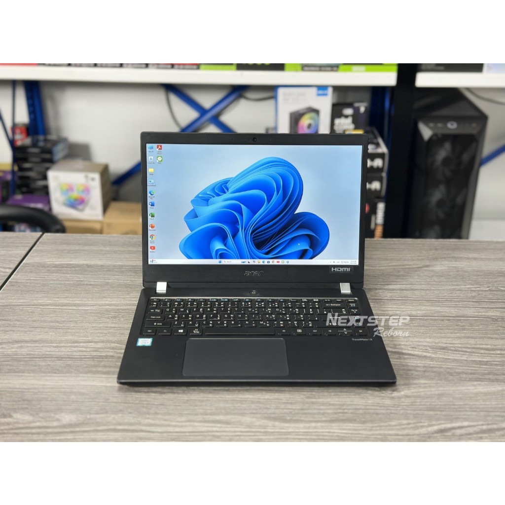 โน๊ตบุ๊ค Acer Travelmate X3410, Core i5 8250U, Ram 8G, M.2 512G, Display 14", License Windows10 แท้ 