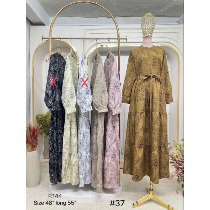 🚨#ST37 ชุดยาว ลายดอก คอจีน #ชุดเซท#ชุดลายดอก#ซัมเมอร์#แฟชั่นมุสลิม#สาวอิสลาม
