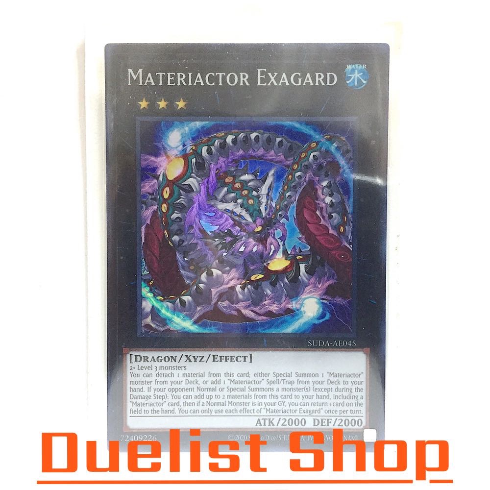 Materiactor Exagard (SR) Monster Water Rank3 [Dragon/Xyz/Effect] ชุด SUDA-AE045 การ์ดยูกิโอ (Yu-Gi-O