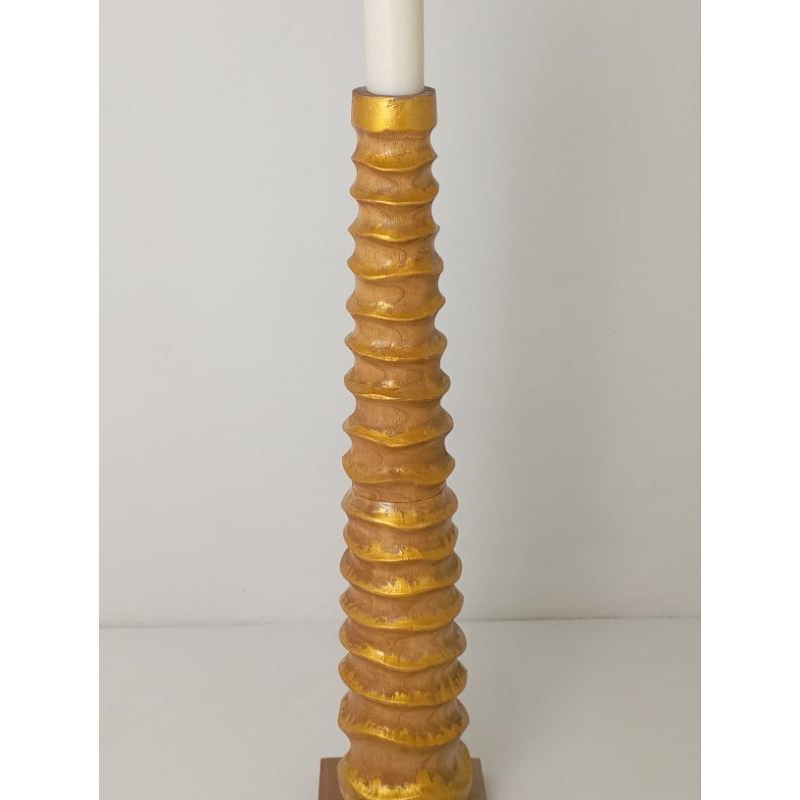 เชิงเทียนไม้ เชิงเทียนขนาดใหญ่ Wooden candle holder Original candle holder