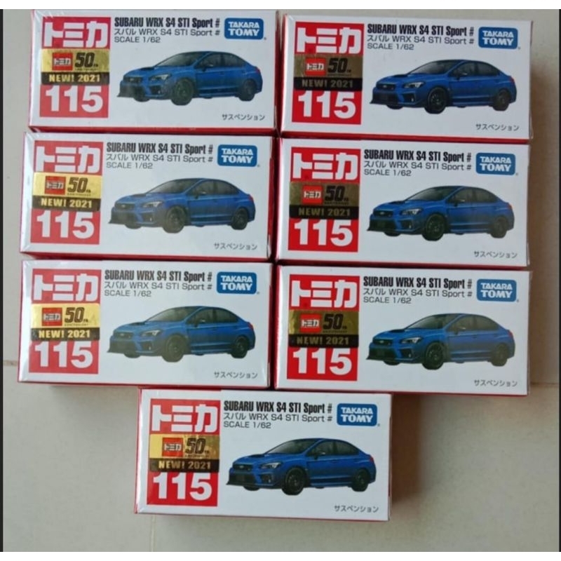 ￼พร้อมส่ง  🚛Tomica  No.115 Subaru WRX S4 STI Sport(( สติ๊กเกอร์ญี่ปุ่น First lot  ปี 2021))