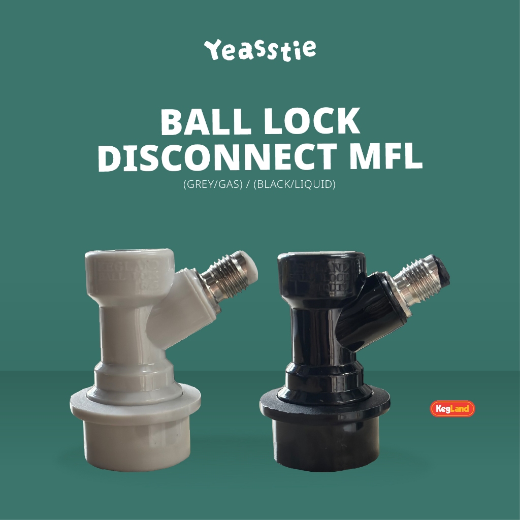 Ball Lock Disconnect - MFL (Grey/Gas and Black/Liquid)