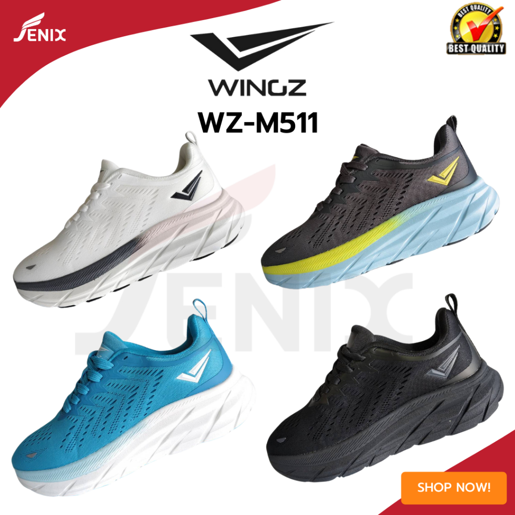 รองเท้าวิ่ง Wingz  รุ่น WZ-M511 รองเท้ากีฬา เพื่อสายวิ่งและสายลำลอง ใส่เที่ยวได้