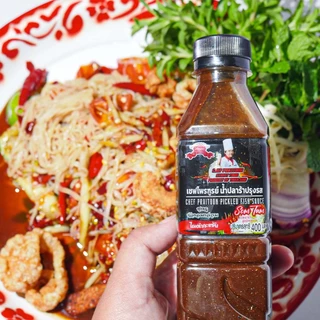 น้ำปลาร้าเชฟไพรฑูรย์ สูตรนัวกลมกล่อม แพ็ค 6 ขวด (ขวดละ 400ml)