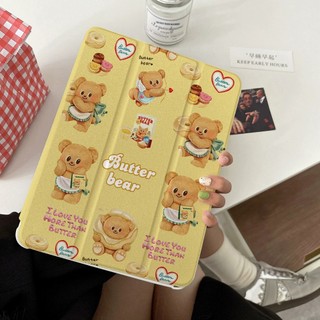 ✨พร้อมส่ง✨เคสiPadหมุน 360° Butter Bear Gen12 Mini7 Air5 Pro13 2024 Air7/6 11น่ารัก เคสไอพีเอ Gen6/5