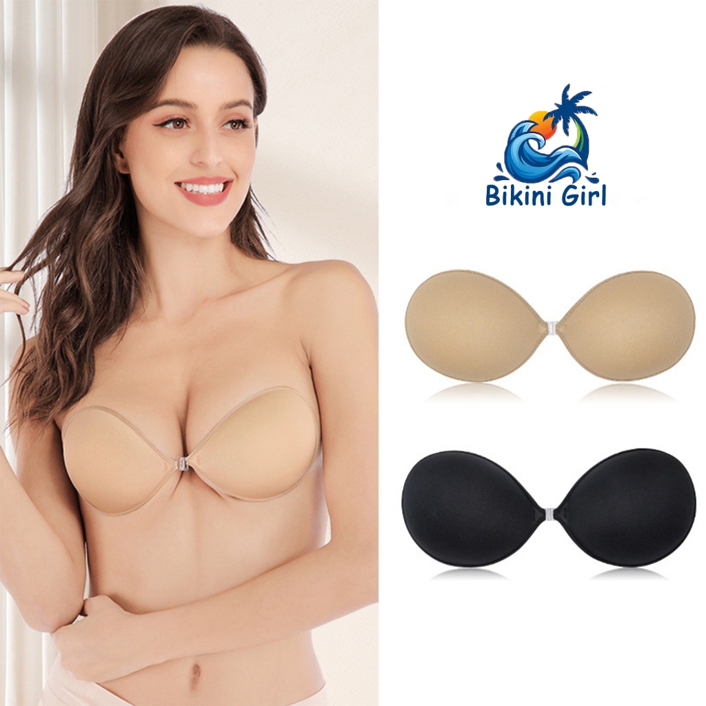 สติ๊กเกอร์หน้าอก ปุ่มด้านหน้า สติ๊กเกอร์ดันทรงบรา ยึดเกาะได้ดี โชว์หน้าอกใหญ่ขึ้น เหมาะสำหรับชุด บิกินี่ ชุดว่ายน้ำ