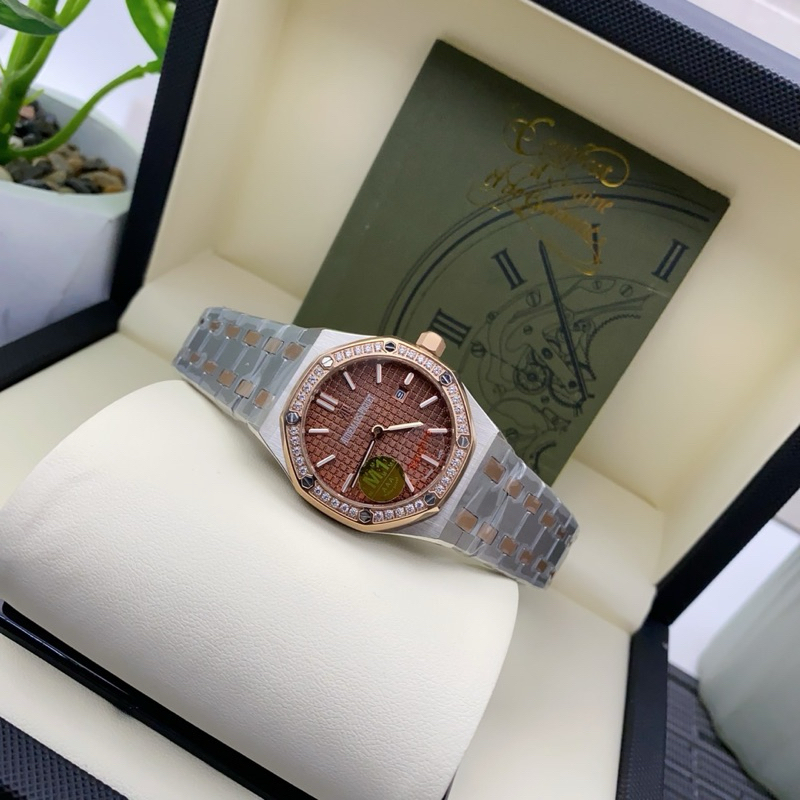 AP นาฬิกาข้อมือผู้หญิง 34 mm ระบบถ่าน นาฬิกาแฟชั่น