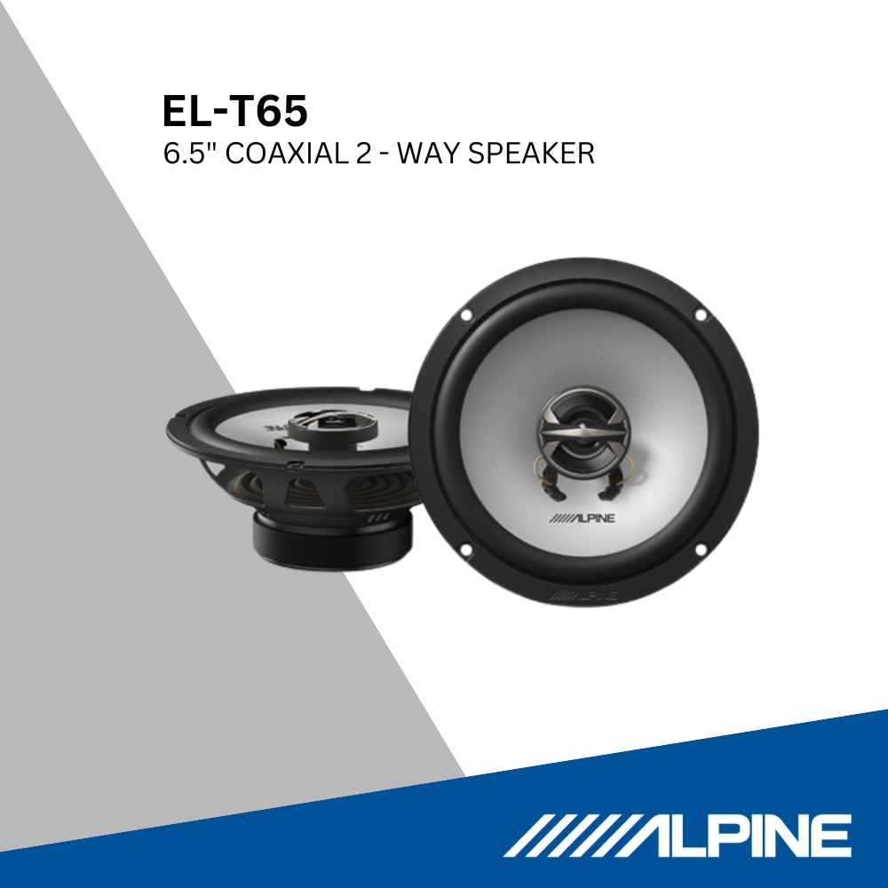 Alpine ลำโพง EL-T65 (SU00471A01) รุ่น EL-series ขนาด 6.5 นิ้ว แกนร่วม 2 ทาง เสียงใส ดีไซน์ใหม่พร้อมป