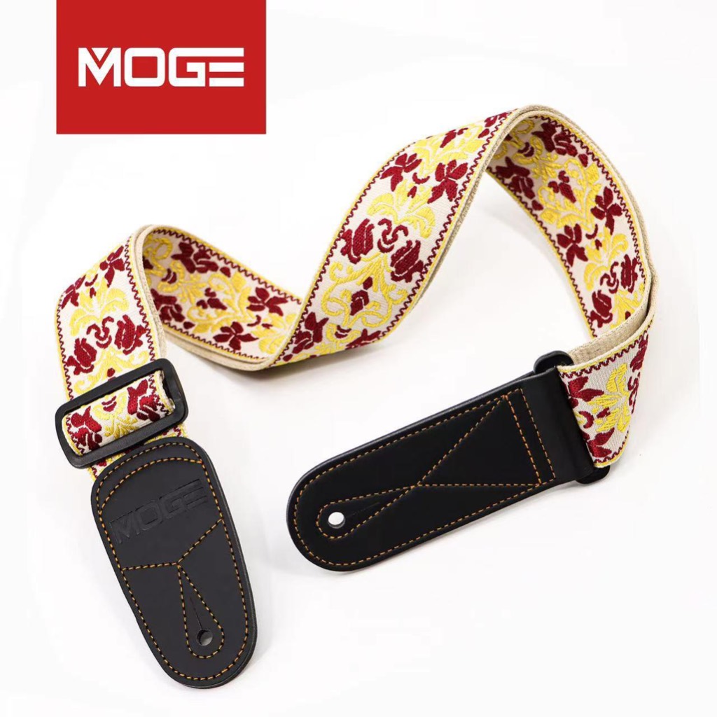 MOGE MG09 Braided Embroidered Guitar Strap สายสะพายกีต้าร์ ผ้าถัก ลายปัก ราคา ถูกที่สุด ดีลบีเคเค แกลเลอรีภาพที่ 8
