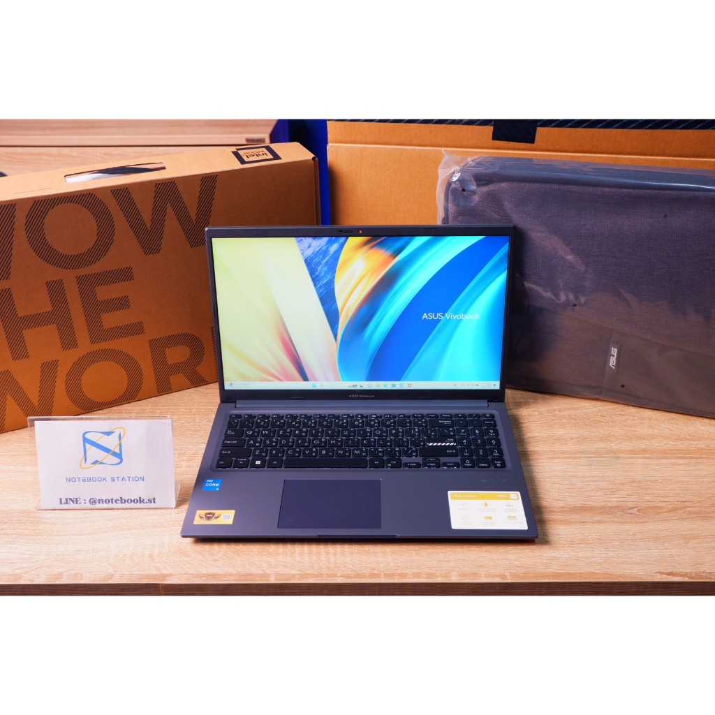 (ของใหม่)Asus Vivobook 15 i5-1235U Ram8 SSD512 จอ15.6 FHD IPS มีไฟใต้คีย์บอร์ด ครบกล่องพร้อมประกันศู