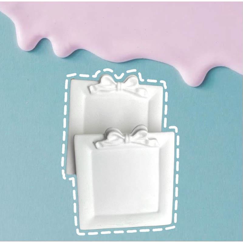 ถาดเพ้นท์ รูปสี่เหลี่ยมโบว์