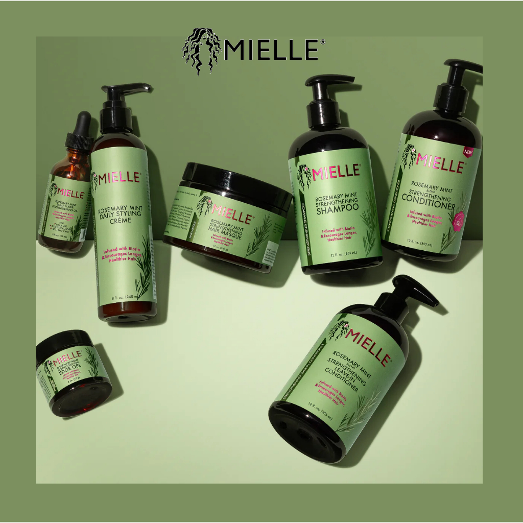 แท้ 🇺🇸 MIELLE Rosemary Mint Strengthening Shampoo