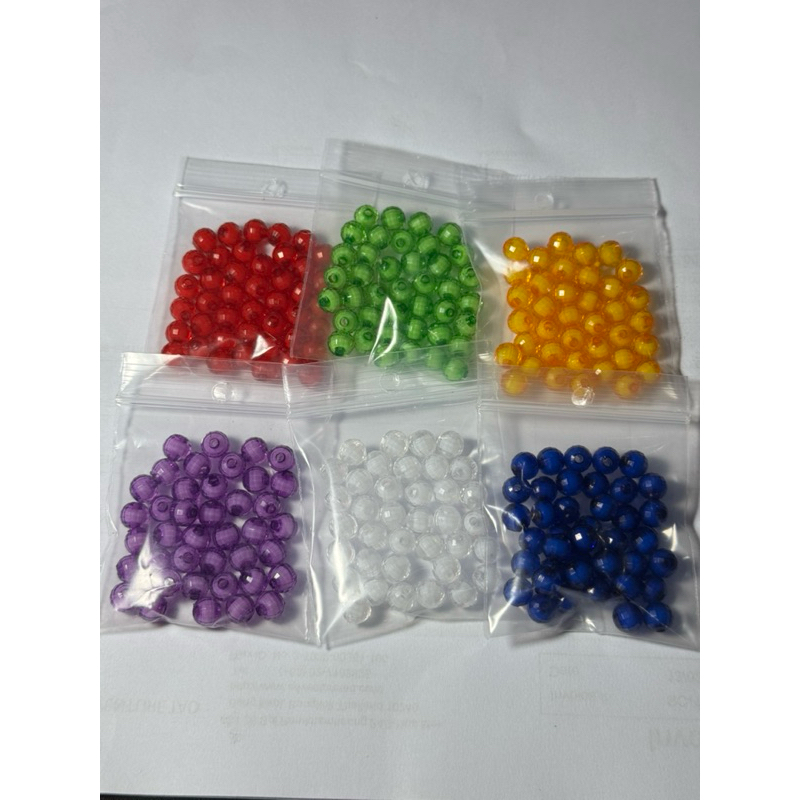 ลูกปัด 8mm สำหรับตกปลา สีสันสวยงาม