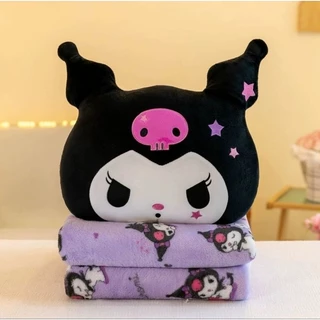 พร้อมส่ง!! หมอนผ้าห่ม 2in1 ลายการ์ตูน Kuro MY ผ้าห่มผื่นใหญ่ น่ารัก สุดCute