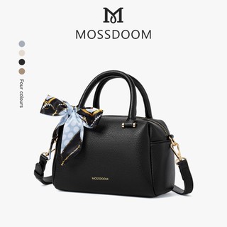 MOSSDOOM Marcia Bag กระเป๋าสะพายข้างทรงเตี้ย ถือได้สะพายไหล่ได้ ใส่ของได้เยอะ แฟชั่นผู้หญิง มีสี่สี