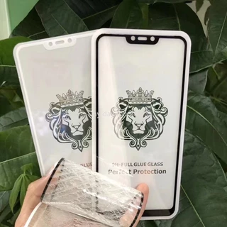 ฟิล์มกระจกนิรภัย FULL เต็มจอ For iPhone 11 Pro Max ฟิล์ม ไอโฟน หัวสิงโต 13 15 16 14/14Plus 13Mini 7 8 Plus X XSmax XR SE