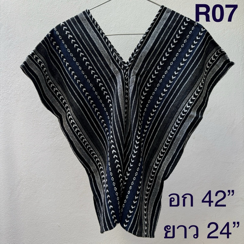 ลดล้างสต๊อกเสื้อผ้าฝ้าย แต่งรายผ้าทอ ลายพื้นเมือง คละแบบ ทรงโอเวอร์ไซส์  ผ้าทอแท้ งานทำมือ ใส่สบาย - รูปที่ 6