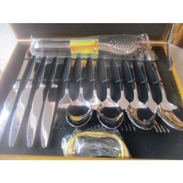 12 Piece Western Style Stainless Steel Knife, Fork & Spoon set 4 Pers