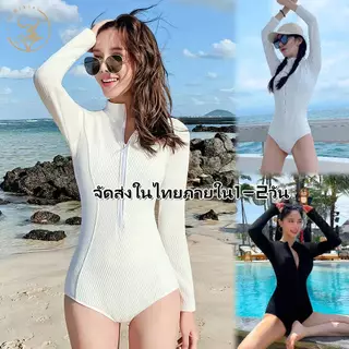 🌸Beach Bikin🌸ชุดว่ายน้ํา ชุดดําน้ํา ชุดว่ายน้ำผู้หญิง ชุดว่ายน้ำวันพีช แฟชั่นระบายอากาศการฝึกกีฬา