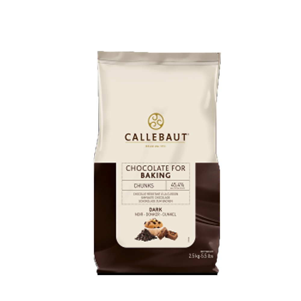 CALLEBAUT CHOCOLATE CHUNKS 39.1% ดาร์กช็อกโกแลต ขนาด 500g
