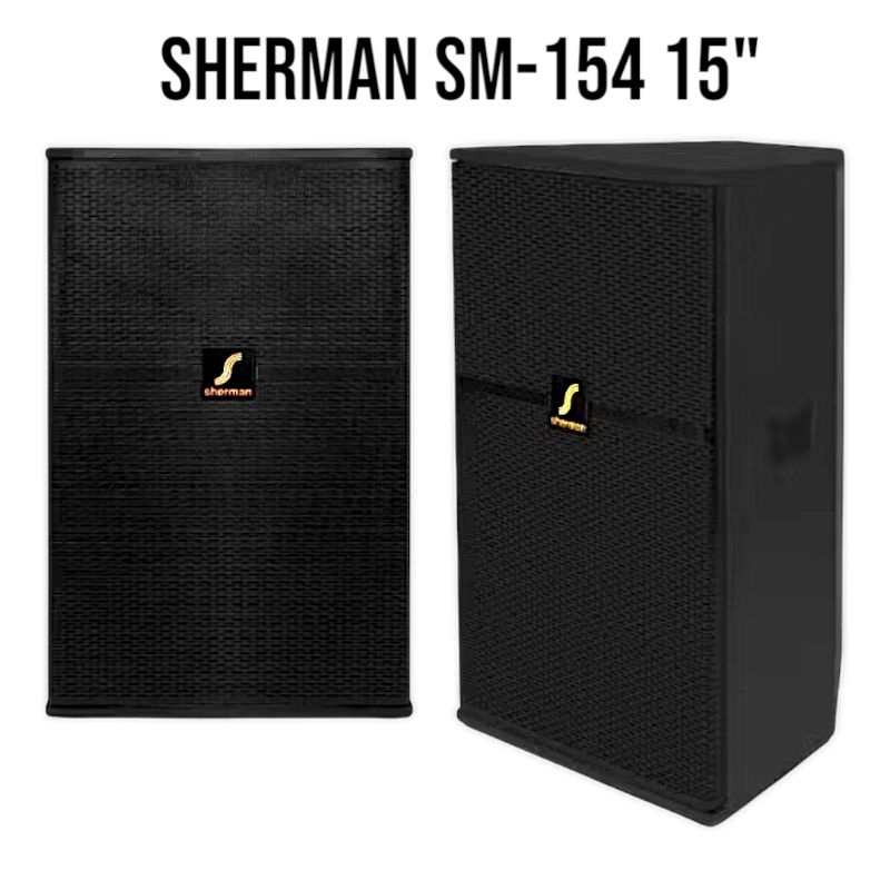 SHERMAN SM-154 ตู้ลำโพงกลางแจ้ง ขนาด 15 นิ้ว กำลังขยายรวม 500W